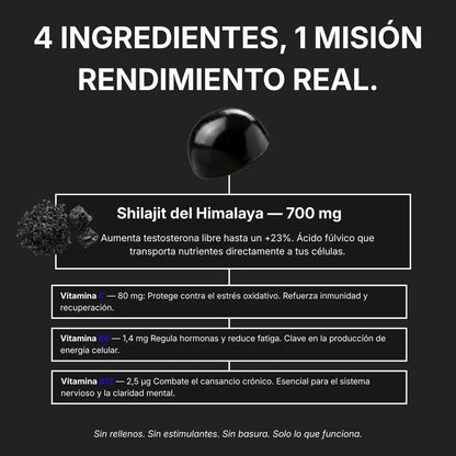 Shilajit Gummies + Vitamin C,B6, B12 - 60 Stk.