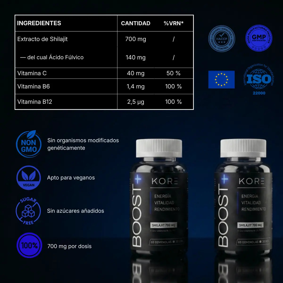 Shilajit Gummies + Vitamin C,B6, B12 - 60 Stk.